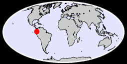 0.80 N, 79.55 W Global Context Map