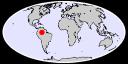 0.80 S, 65.09 W Global Context Map
