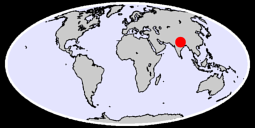 26.52 N, 84.18 E Global Context Map