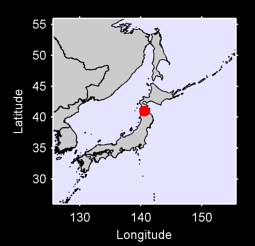 40.99 N, 140.59 E Local Context Map