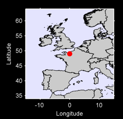 49.03 N, 0.00 W Local Context Map