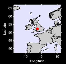 52.24 N, 2.63 W Local Context Map