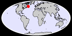 52.24 N, 55.18 W Global Context Map