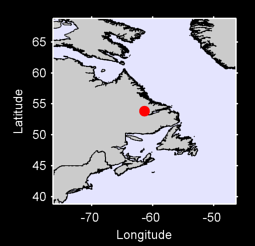 53.84 N, 61.36 W Local Context Map