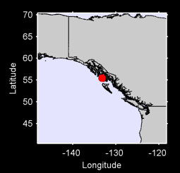 55.45 N, 133.23 W Local Context Map