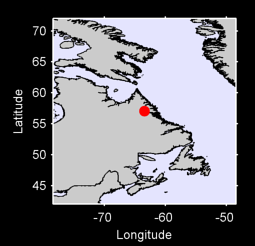 57.05 N, 63.44 W Local Context Map