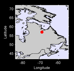 57.05 N, 69.34 W Local Context Map