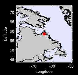 58.66 N, 64.62 W Local Context Map