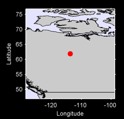 61.88 N, 113.77 W Local Context Map