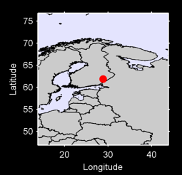 61.88 N, 28.87 E Local Context Map