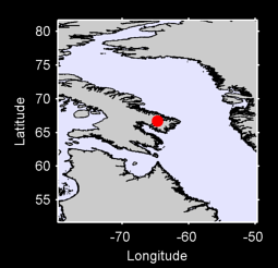 66.70 N, 64.72 W Local Context Map