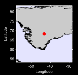 68.31 N, 43.37 W Local Context Map