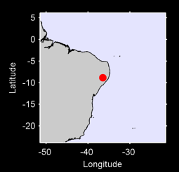 8.84 S, 36.49 W Local Context Map
