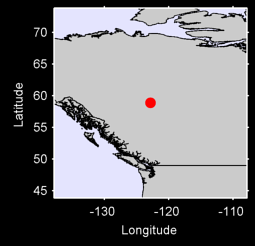 MILE 306 ALASKA HWY Local Context Map