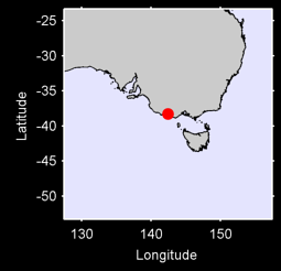 WARRNAMBOOL AIRPORT NDB Local Context Map