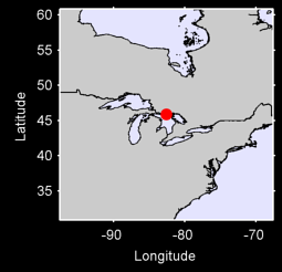 GORE BAY CLIMATE, ONT Local Context Map