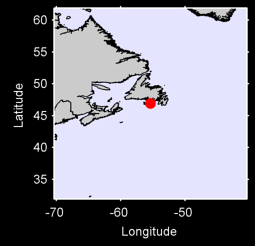 ST LAWRENCE, NFLD Local Context Map