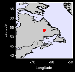 CHURCHILL FALLS, NFLD Local Context Map