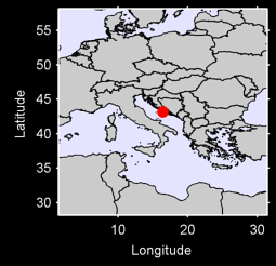 HVAR YUGOSLAVIA              H Local Context Map
