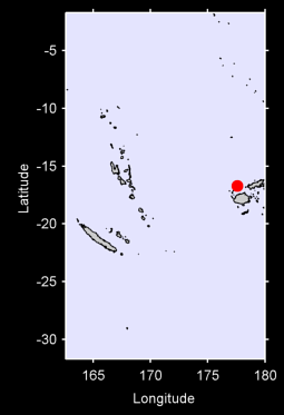 YASAWA-I-RARA FIJI ISLANDS Local Context Map