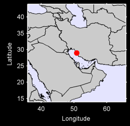 BUSHEHR (AIRPORT) Local Context Map