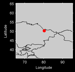 SEMIPALATINSK/ZHANA SEMEY USSR Local Context Map