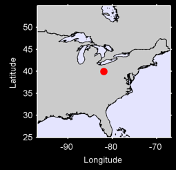 ZANESVILLE MUNICIPAL AP Local Context Map