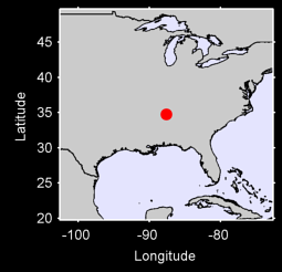 MUSCLE SHOALS REGIONAL AP Local Context Map