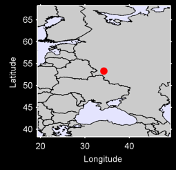 BRJANSK U.S.S.R. Local Context Map