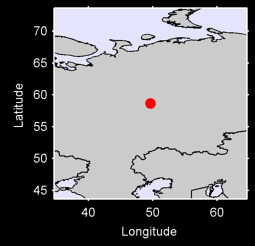 KIROV U.S.S.R. Local Context Map