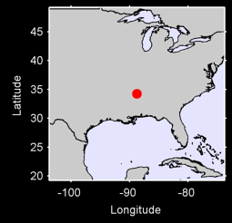 TUPELO/C.D. LEMONS MUN, MS Local Context Map