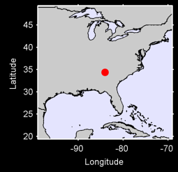 DAWSONVILLE GEORGIA Local Context Map