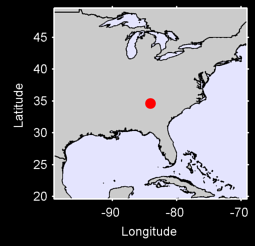 CAMP MERRILL GEORGIA Local Context Map