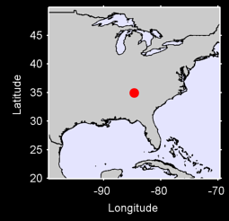 COHUTTA #1 GEORGIA Local Context Map