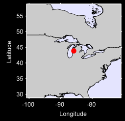 BALDWIN MICHIGAN Local Context Map