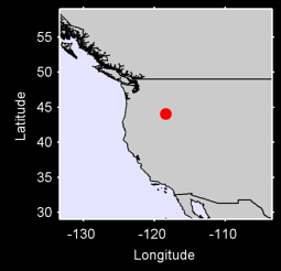 ANTELOPE OREGON Local Context Map