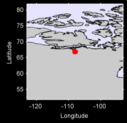 BATHURST INLET, NU Local Context Map