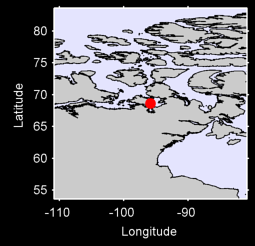 GJOA HAVEN CLIMATE, NU Local Context Map