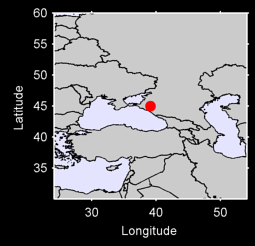 KRASNODAR U.S.S.R. Local Context Map