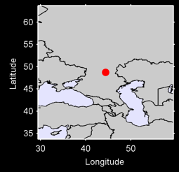 VOLGOGRAD U.S.S.R. Local Context Map