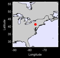 DUSHORE 3 SSW Local Context Map