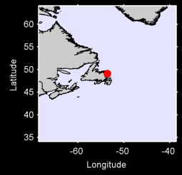 POOLS ISLAND, NFLD Local Context Map